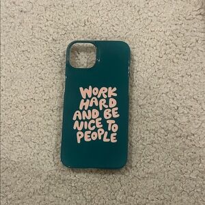 Society6 Teal and Pink Motivational Phone Case